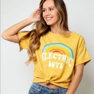 electric love tshirt NWT